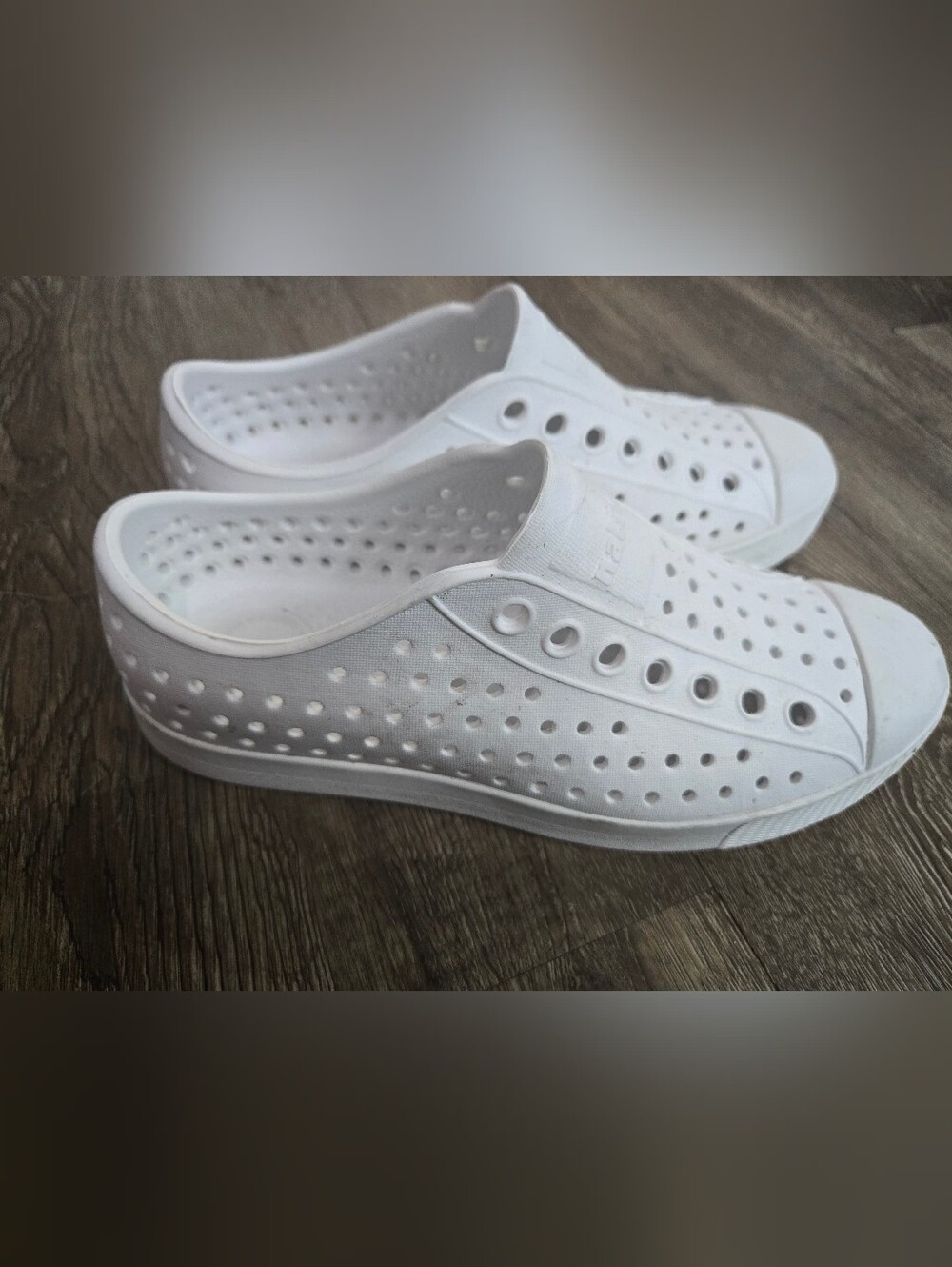 Native Women’s White Slip-On Perforated Sneakers